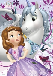 Dino puzzle Zosia i jednorożec 200 elementów