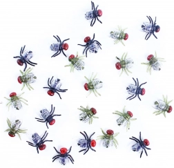 Dekoracje na Halloween - gumowe muchy