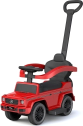 Dziecięcy jeździk z prowadnikiem MERCEDES-BENZ G-Class Baby Mix, czerwony