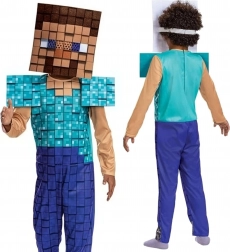 Dziecięcy kostium STEVE z Minecrafta 109–126 cm (4–6 lat)