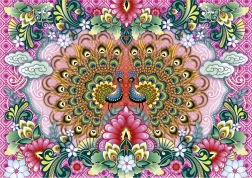 Puzzle pawie indyjskie 1500 elementów