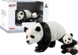 Zestaw 2 figurek pandy z młodym Panda Zwierzęta świata