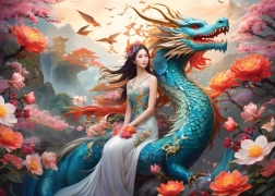 Puzzle Niebieski Smok 500 Elementów