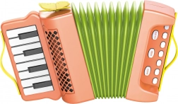 dziecięca harmonijka akordeon do ciągnięcia 23 cm