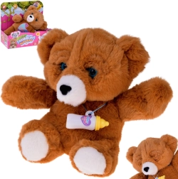 Interaktywny pluszowy miś z butelką – śmieje się, płacze i zamyka oczy