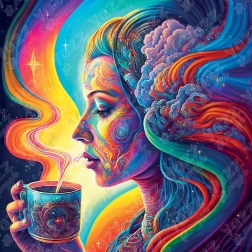 Kwadratowe puzzle Święte kakao 1023 elementy od Yazz