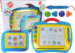 Magnetyczna tablica do rysowania – zestaw 2 sztuk, niebiesko‑żółta