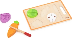 Viga Toys drewniany zestaw do krojenia kolorowych warzyw