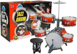 Dziecięcy zestaw perkusyjny z 5 bębnami i talerzem