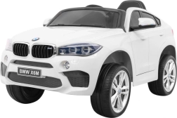 Elektryczny samochód BMW X6 M dla dzieci, biały, z pilotem