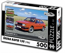 Puzzle RETRO-AUTA Škoda Rapid 130 (1986) – 500 elementów