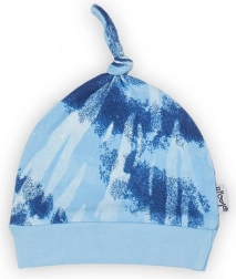 Niebieska bawełniana czapeczka niemowlęca Nicol Tomi