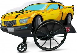 Kostium karnawałowy pojazd TRANSFORMERS Bumblebee na wózek inwalidzki