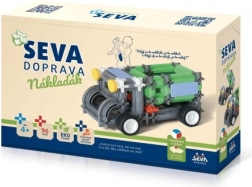 Klocki SEVA TRANSPORT Ciężarówka plastik 96 elementów w pudełku 22x15x6 cm