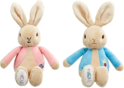Rainbow pluszowa grzechotka króliczek Piotruś i Flopsy 1 szt. różowa