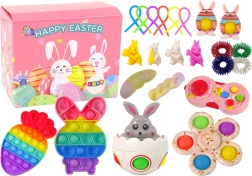 Wielkanocny zestaw antystresowych zabawek Fidget Toys Pop It
