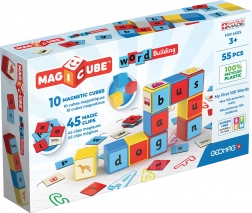 Geomag Magicube Words edukacyjna magnetyczna układanka 55 elementów