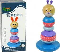 Drewniana edukacyjna piramida Miś