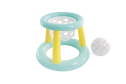 Nadmuchiwany kosz do koszykówki do basenu z piłką