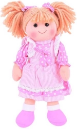 Lniana lalka ANNA 34 cm