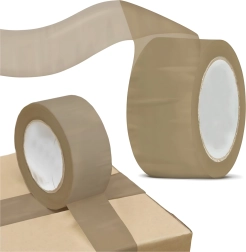 Brązowa taśma pakowa 48 mm x 100 m – mocna i wytrzymała