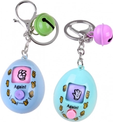 Elektroniczny brelok w kształcie jajka z grą papier–kamień–nożyce – Breloczek