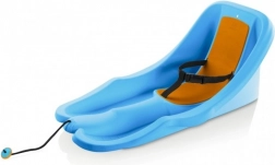 Sanki dla najmłodszych baby rider, plastikowe, miętowo-pomarańczowe