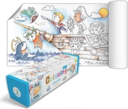 Plakat do kolorowania Piraci