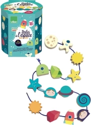 Vilac Kosmiczne nawlekane kształty dla dzieci