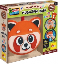 Drewniana zabawka Montessori – muzyczna panda