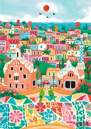 Puzzle Premium Plus The Art of Colour: Barcelona, Hiszpania 1000 elementów