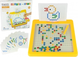 Magnetyczna tablica ze 100 koralikami żółta
