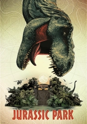 Puzzle TREFL Premium Plus JURASSIC PARK – plakat filmowy, 1000 elementów