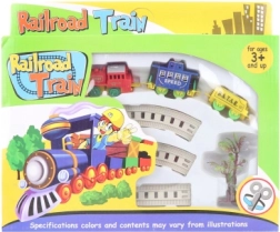 Kolejka z lokomotywą na kluczyk i 2 wagonami