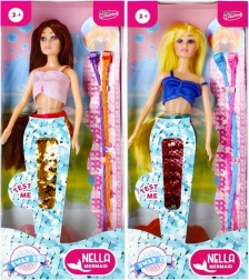 Lalka syrena z cekinowym ogonem 30 cm