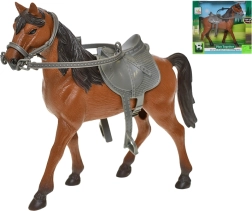 Koń z siodłem 28 cm – realistyczna figurka dla dzieci