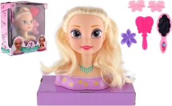 Głowa do czesania blond z akcesoriami