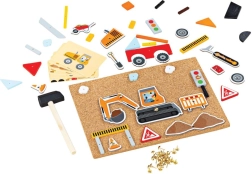 Bigjigs Toys kreatywna gra w wbijanie - transport