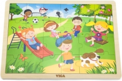 Drewniane puzzle VIGA Wiosna 24 elementy