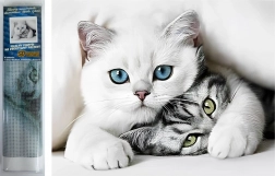 Diamentowe malowanie Kocie tajemnice 30 × 40 cm Norimpex