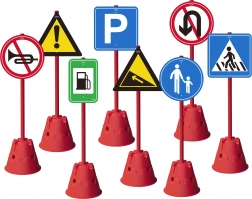 Zestaw zabawowy dużych znaków drogowych Classic World