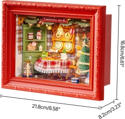 Rolife drewniane puzzle 3D Wigilijna kolacja z LED, 125 elementów