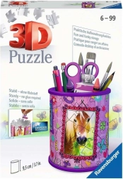 RAVENSBURGER 3D puzzle stojak na długopisy – koń, 57 elementów