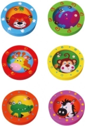 VIGA drewniany labirynt ze zwierzątkami – kieszonkowa gra zręcznościowa