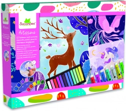 Artissimo XXL kreatywny zestaw – akwarela, pastele i farby akrylowe: magiczne zwierzęta