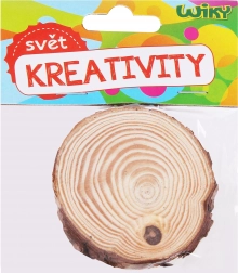 Drewniane kółeczko 6–7 × 0,5 cm, zestaw 2 szt.