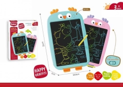 LCD tablica do pisania Sówka różowa