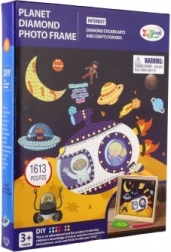 Diamentowe malowanie – kreatywny zestaw Kosmos z ramką