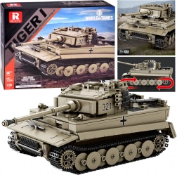 Klocki czołgu Tiger I WORLD OF TANKS 1:28 (1138 elementów)