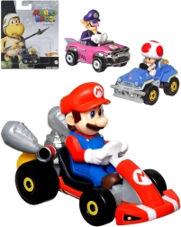 Mattel Hot Wheels Mario Kart metalowy samochodzik z figurką - 1 sztuka